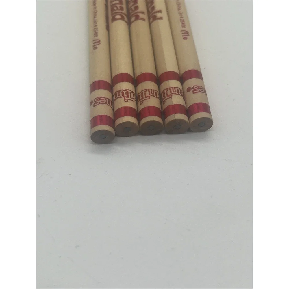 Lot Of 5 NeW McDONALDS 2010 RONALD MCDONALD FUN TIMES WOOD PENCILS~SET Rare